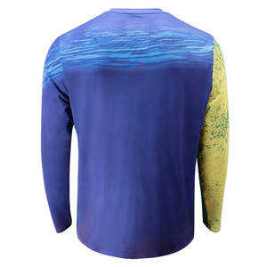 Camisa de rendimiento de pesca transpirable para hombres totalmente personalizada nueva moda Venta caliente camisa de rendimiento de pesca de calidad superior para hombres - Product Image 3