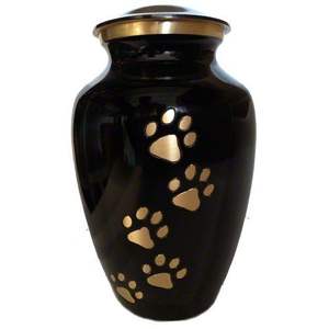 Urnes de crémation pour animaux de compagnie Pawprint os d'animaux souvenir petit pot cendres souvenir urnes de crémation en métal 100% personnalisable - Product Image 2