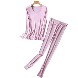 Mono Riders Women's Thermal <b>Long</b> Johns Eco-Friendly Outdoor Fitness Quick Dry Full Body Solid Color Breathable 2-Piece Set - Product Image 1