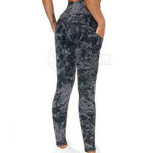 กางเกงออกกำลังกายเอวสูงสำหรับผู้หญิง ดีไซน์ไร้รอยต่อ ผ้าเนื้อนุ่ม สวมใส่สบาย เอวยางยืด กางเกงโยคะ แห้งเร็ว ระบายอากาศได้ดี - Product Image 5