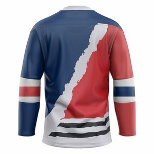 Jersey de equipo de hombre reversible de doble cara para jóvenes cosido y bordado personalizado, ropa de hockey sobre hielo sublimada - Product Image 2