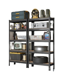 Estantería <span class=keywords><strong>de</strong></span> Almacenamiento <span class=keywords><strong>de</strong></span> <span class=keywords><strong>Madera</strong></span> y Metal <span class=keywords><strong>de</strong></span> 5 Niveles, 11.8x29.5x59.1 Pulgadas, Ensamblaje sin Tornillos, Unidad <span class=keywords><strong>de</strong></span> Estantería Ajustable, Estantería sin Tornillos - Product Image 3
