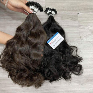 Usine directe 100% Remy Extension de cheveux humains Double dessiné vierge kératine crue pointe plate cheveux crus en gros - Product Image 4