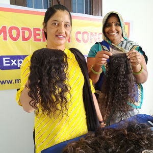 Raw venta al por mayor virgen cutícula alineada Genius trama Natural vendedor rizado 6*6 cierre brasileño templo cabello humano - Product Image 2