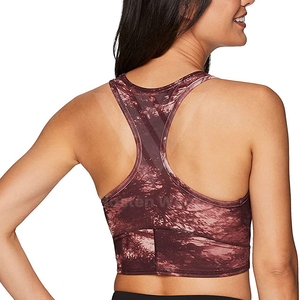 Soutien-gorge de sport respirant pour femme, logo personnalisé, position avant, imprimé intégral, soutien-gorge de sport à maintien élevé, séchage rapide, pour la salle de sport et le yoga - Product Image 5