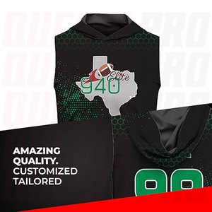 Nouveau design, maillot à capuche 7v7, vêtements de football américain, vêtements de sport personnalisés pour hommes, sublimation, maillot de football 7on7, nom, numéro, logo - Product Image 2