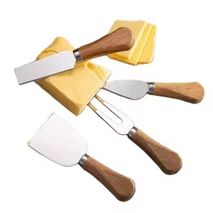 Ensemble de service à fromage en acier inoxydable au design moderne avec poignée en résine, vaisselle de table - Product Image 3