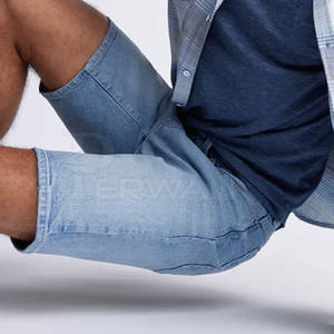 Pantalones cortos vaqueros de alta calidad para hombre, pantalones cortos vaqueros para hombre hechos a medida, pantalones cortos vaqueros para hombre más vendidos - Product Image 6