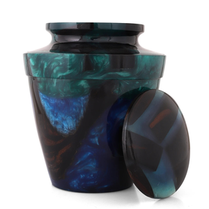 Epoxy Rosewood Cremation <b>Urn</b> <b>Large</b> Adult Funeral <b>Urn</b> (250 cu in) Cremation <b>urns</b> for Human And Pet Ashes - Product Image 4