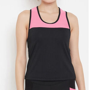 Camisetas sin mangas sólidas de alta calidad para mujer, camiseta sin mangas de algodón de bambú con escote redondo y logotipo personalizado para mujer - Product Image 1