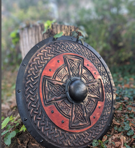Décoration de maison faite à la main, cadeau de fête des pères pour lui Bouclier Articles cadeaux pour amoureux de la guerre - Product Image 1