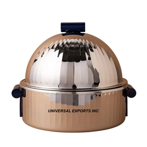 Ensemble de trois chauffe-plats de luxe au design arabe Casserole faite à la main de qualité supérieure Hotpot en métal classique Style classique le plus vendu - Product Image 3