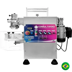 Mesin Makanan Ringan MAQTURBO 8.5 Membentuk dan Menlipit Mesin Makanan Ringan Brasil Mesin Otomatis Coxinha