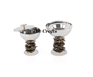 Stainless Steel Mabkhara Dukhoon <b>Burner</b> With Storage <b>Oud</b> Box Highest Quality Dukhoon <b>Burner</b> Wedding And Hotel Mabkhars - Product Image 1