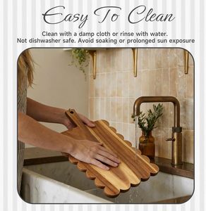 Plateau de service en bois de luxe fait main durable avec un design moderne de haute qualité - Product Image 6
