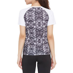 Mode féminine personnalisée sublimée T-Shirt à manches courtes 100% coton toile tissu Anti-rides respirant décontracté personnalisé - Product Image 4
