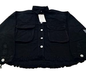 Chaqueta vaquera de primera calidad para mujer, chaqueta vaquera corta informal con botones a la moda para mujer de Bangladesh - Product Image 1