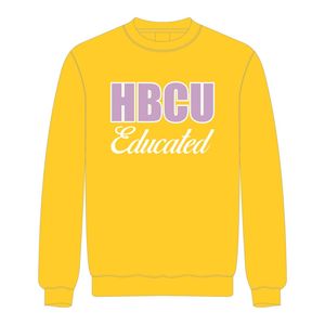 HBCU éduqué or sweat à col rond Chenille broderie sororité grecque Divine neuf vêtements Logo personnalisé pull de mode - Product Image 2