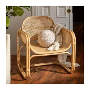 Best-Selling Factory Modern Restaurant Furniture Solid Wood Study Cafe Rattan Woven <b>Dining</b> Room Chair - Product Image 3