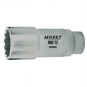 Hazet 3/8'' Long Metric Square <b>12</b>-<b>Point</b> <b>Socket</b> with Traction Profile - Product Image 2