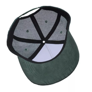 Gorra de camionero 2025, gorra de béisbol de malla de 5 paneles personalizada Unisex, gorra de camionero de gamuza de malla Snapback para hombre, gorra de camionero de gamuza con logotipo personalizado - Product Image 6