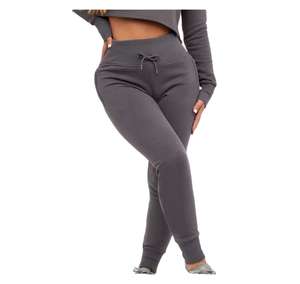 Chándal de mujer Plain Slim Fit 100% algodón polar chándal de dos piezas estampado personalizado pulóver chándal deportivo trajes de mujer - Product Image 3