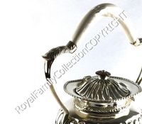 Samovar de style anglais de haute qualité, décoration métallique de luxe, collection Sheffield Silver, capacité de 1,5 L, pour la maison, style royal classique.