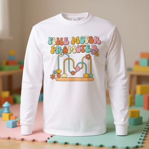 Camiseta Retro Groovy de Manga Larga OT para Terapia Ocupacional y Promoción de la Motricidad Fina - Product Image 3