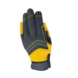 Gants de travail en cuir pour hommes avec impression personnalisée Gants utilitaires durables pour le soudage mécanique, l'agriculture de construction et les gants de jardinage - Product Image 3