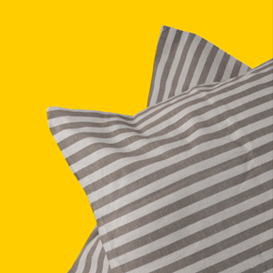 Taie de coussin carrée américaine tissée à rayures teintes en fil recyclé taies d'oreiller personnalisées pour la maison hôtel hôpital lot de 4 - Product Image 2