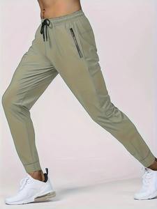 Pantalones deportivos transpirables para hombre, pantalones deportivos para deportes al aire libre, baloncesto y entrenamiento para correr, pantalones de chándal de ajuste regular de alta elasticidad - Product Image 4