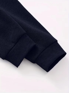 Ensemble deux pièces décontracté pour femmes, automne et hiver, veste courte à capuche, pantalon ample au-dessus du genou, haut uni respirant - Product Image 2