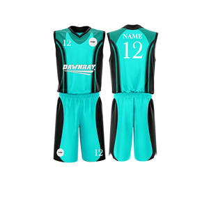 Ensemble d'uniformes de basket-ball personnalisés, jersey et short en polyester respirant à séchage rapide, vêtements de sport d'équipe pour hommes, femmes et jeunes - Product Image 2