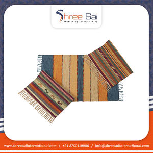 Alfombras de diseño moderno bordadas a mano de algodón 100% más vendidas, geométricas de lujo para sala de estar, baños de lujo, oración - Product Image 6