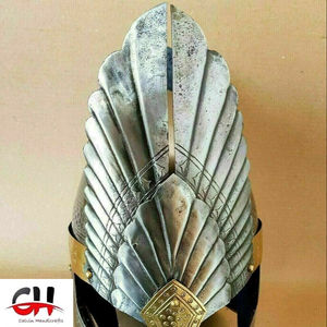 Ailes médiévales armure casque métal gravure laiton montage templier Viking casque - Product Image 1