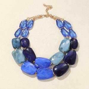 Collar de Cristal de Resina Hecho a Mano de Lujo para Mujer, Joyería de Fiesta, Collares de Moda, Collares de Bisutería - Product Image 4