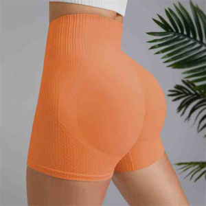 Venta caliente pantalones cortos de yoga sin costuras personalizados pantalones cortos de motorista transpirables pantalones cortos de Yoga de cintura alta Leggings para mujeres 2025 - Product Image 5