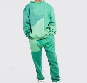 Chándal de invierno con logotipo personalizado, chándal de felpa francesa, chándal transpirable Unisex de gran tamaño de algodón polar de peso pesado - Product Image 5