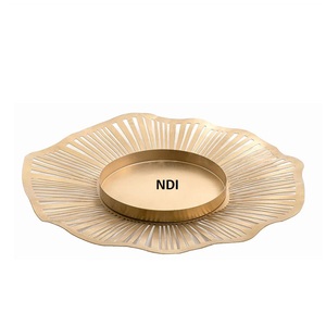 ถาดเสิร์ฟอาหารแบบกลมถาดเสิร์ฟอาหารถาดเสิร์ฟอาหารใช้ตกแต่งในครัวสำหรับโต๊ะอาหารในบ้าน - Product Image 4