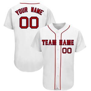 Maillot de Baseball professionnel personnalisé pour hommes uniforme de vêtements de sport Logo d'équipe sublimé complet nom numéro bouton tenue respirant - Product Image 2