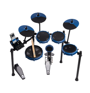 Kit de Batería Electrónica Profesional, Juego de Batería Eléctrica Compacto con Parches de Malla, Soporte para Batería y Auriculares para Práctica - Product Image 5