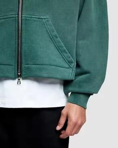 ชุดวอร์มสองชิ้นมีฮู้ดสำหรับผู้ชายเสื้อมีฮู้ดพิมพ์ลายโลโก้ได้ตามต้องการ - Product Image 4