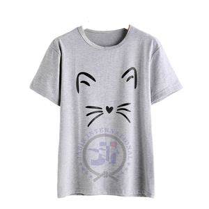 Camiseta de hilo de algodón peinado de alta calidad más vendida para mujer Material de calidad personalizado transpirable propio logotipo y diseño para mujer - Product Image 1