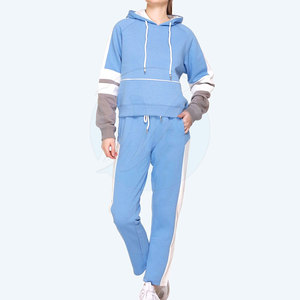 Chándal de manga larga de secado rápido para mujer, ropa de calle, conjuntos para mujer, chándal con logotipo personalizado para mujer - Product Image 1