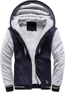 Wholesale High Quality Winter <b>Men</b> <b>Fur</b> <b>Lined</b> <b>Hoodie</b> Man Winter Heavy Full Zip <b>Lined</b> <b>Fur</b> <b>Hoodie</b> Winter Warm Hoodies for <b>men</b> - Product Image 3