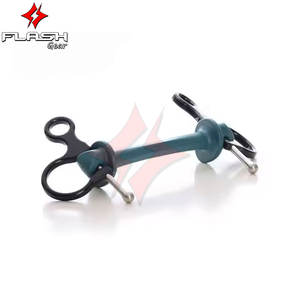 Fait sur mesure Baucher Snaffle Korsteel Half Cheek Dutch Bit Rembourrage souple en acier inoxydable Anneau lâche German Silver Bit culottes - Product Image 5