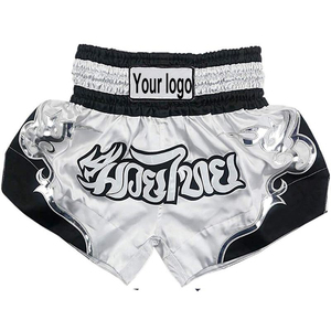 Pantalones cortos de Muay Thai MMA para hombre de alta calidad, logotipo personalizado, posición frontal, precio bajo, Kickboxing, lucha de boxeo, patrón de ropa deportiva corta - Product Image 2