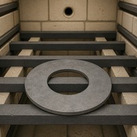 Plaque annulaire réfractaire pour four, support circulaire haute température pour la cuisson des céramiques