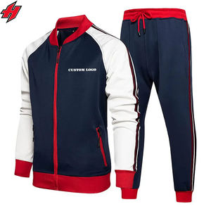 ชุดวิ่งแบบมีซิปสำหรับผู้ชายและผู้หญิงชุดกีฬาผ้าฝ้ายทรงพอดีตัวชุดวอร์มแบบปรับแต่งได้สำหรับฤดูหนาว - Product Image 2