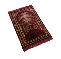 Nouvelle prière tapis musulman en gros en vrac couleur unie teint épais haute qualité tapis de prière islamique jaenamaz tapis conceptions personnalisées